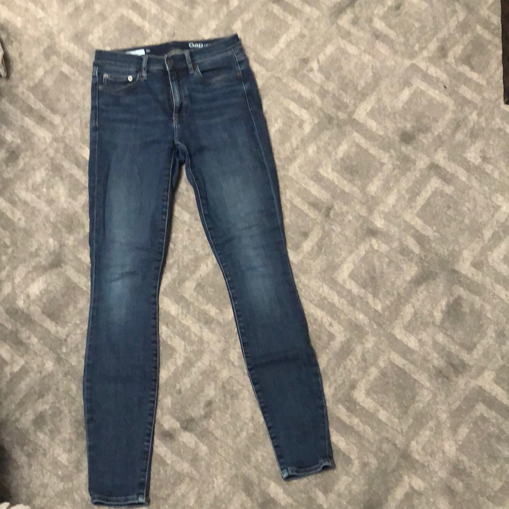 Gap stretch true skinny 26r blue jeans